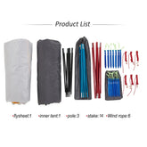 ASTA GEAR cloud layer ultralight 3 person tunnel tent outdoor climbing camping   four seasons tent 15D silicon coated